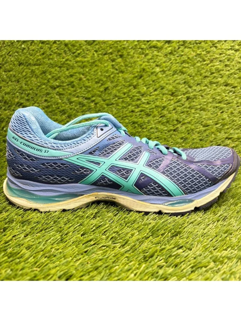 Asics Gel-Cumulus 17 Womens Size 10 Blue Athletic Running Walking Shoes Sneakers